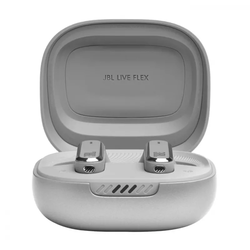JBL LIVE FLEX cuffie senza fili in-ear per chiamate/musica Bluetooth argento