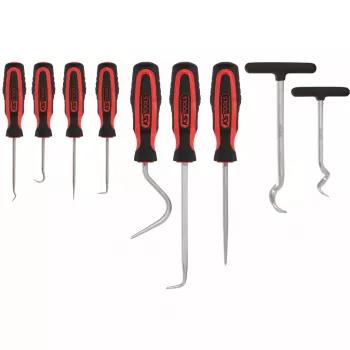 Punteruolo KS Tools 550.1070 punta, manico nero-rosso