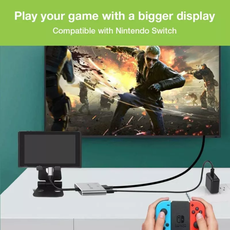 Techly IADAP USB31-HDMIPTY dock per laptop/replicatore di porte con filo USB 3.2 Gen 1 (3.1 Gen 1) Type-C argento