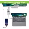 Techly IADAP USB31-HDMIPTY dock per laptop/replicatore di porte con filo USB 3.2 Gen 1 (3.1 Gen 1) Type-C argento