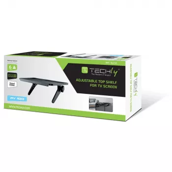 Techly ICA-DRS 902 mensola per apparecchi AV nero plastica