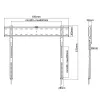 Supporto a parete per TV Techly ICA-PLB 736F 2,03 m (80 pollici) nero