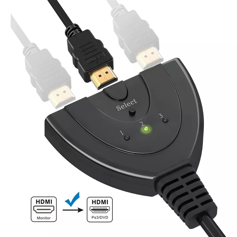 Commutatore video Techly IDATA HDMI-3F30