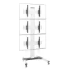 Supporto a pavimento Techly per 3 TV LCD/LED 32-55 pollici per videowall