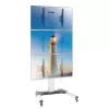 Supporto a pavimento Techly per 3 TV LCD/LED 32-55 pollici per videowall