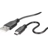 Renkforce RF-4080792 cavo dati USB 2.0, USB-A a Mini-USB-B, 1 m, nero