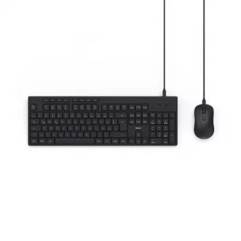 Hama CKM-200 tastiera mouse inclusi home/office USB QWERTZ tedesco nero