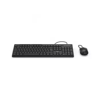 Hama CKM-200 tastiera mouse inclusi home/office USB QWERTZ tedesco nero