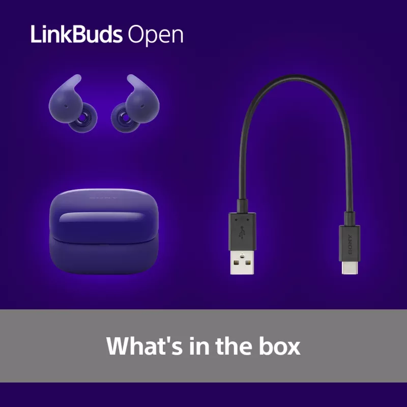 Sony LinkBuds Open WFL910V Cuffie/Headset Wireless In-Ear Chiamate/Musica Bluetooth Viola