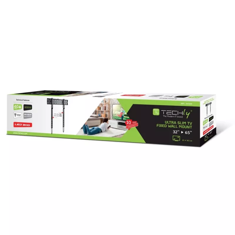 Techly ICA-PLB 734F Supporto/Staffa da parete per TV 165,1 cm (65