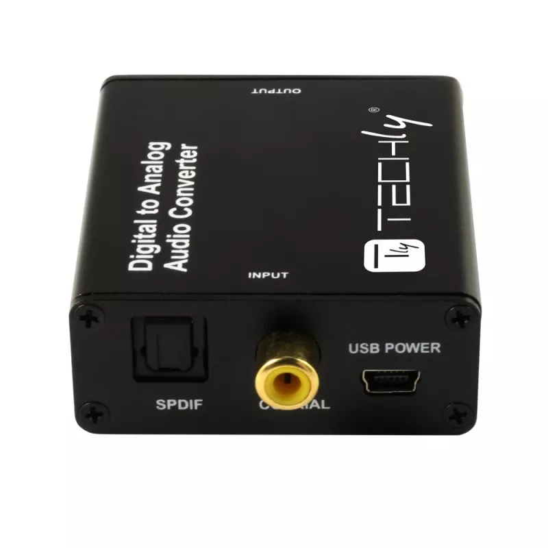 Techly IDATA SPDIF-9 Convertitore audio Nero