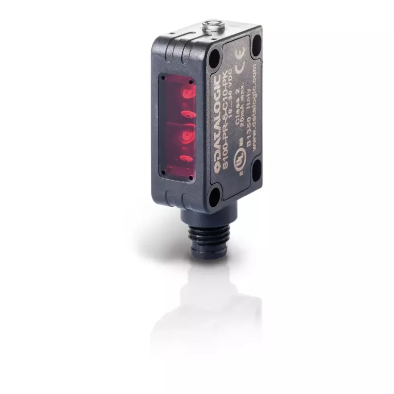 Sensore fotoelettrico Datalogic 950811270 — rilevamento industriale diffuso/riflesso, custodia compatta