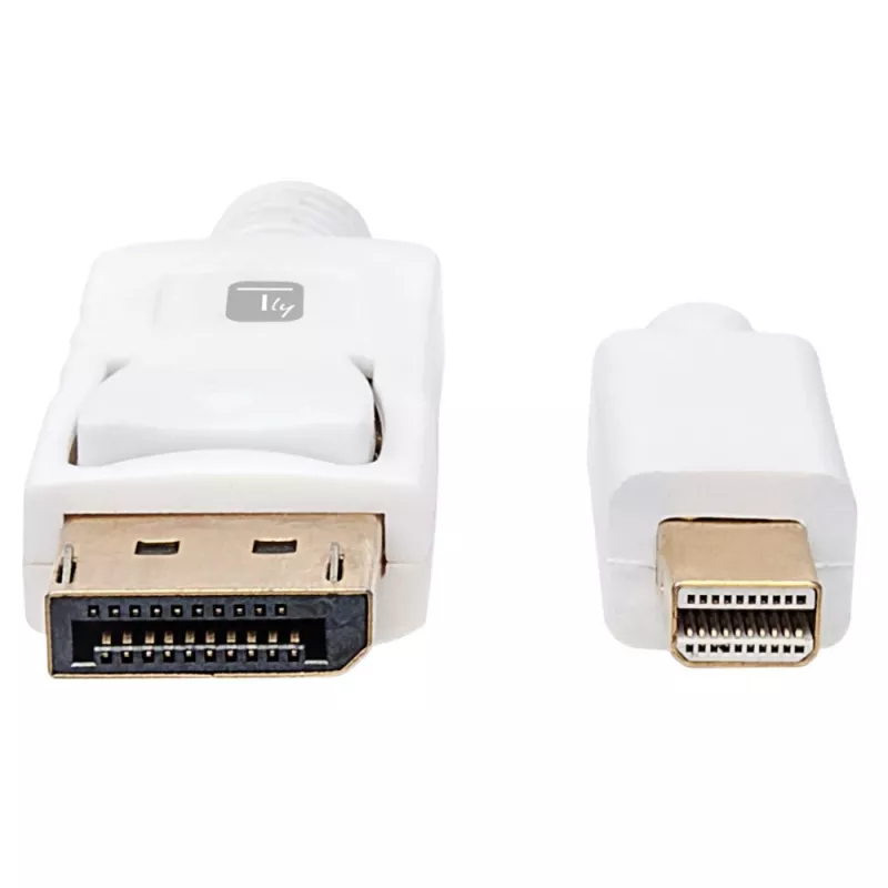 Techly ICOC MDP-010T4K cavo DisplayPort 1 m Mini DisplayPort bianco