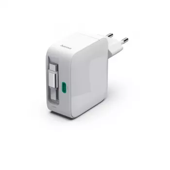 Hama 00201957 caricabatterie mobile universale bianco AC ricarica rapida per interni