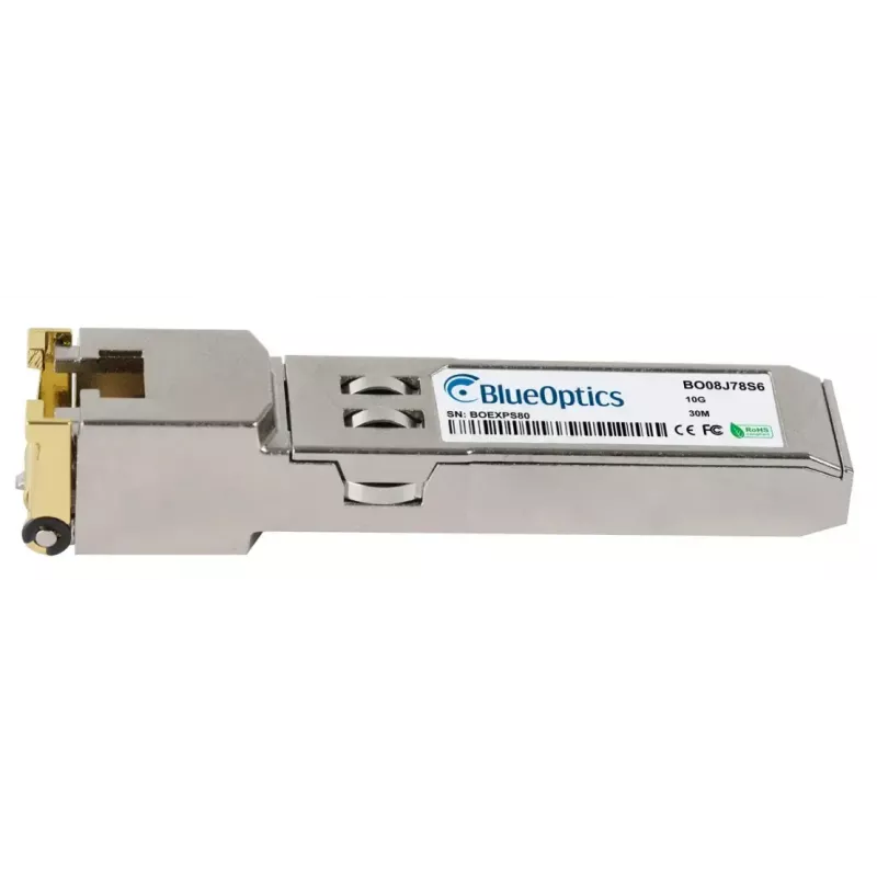 BlueOptics BO08J78S6IN Transceiver SFP+, 10GBASE-T, RJ45, 30 m, industriale