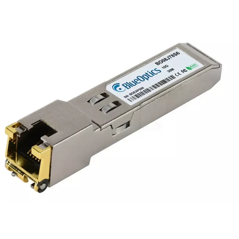 BlueOptics BO08J78S6IN Transceiver SFP+, 10GBASE-T, RJ45, 30 m, industriale