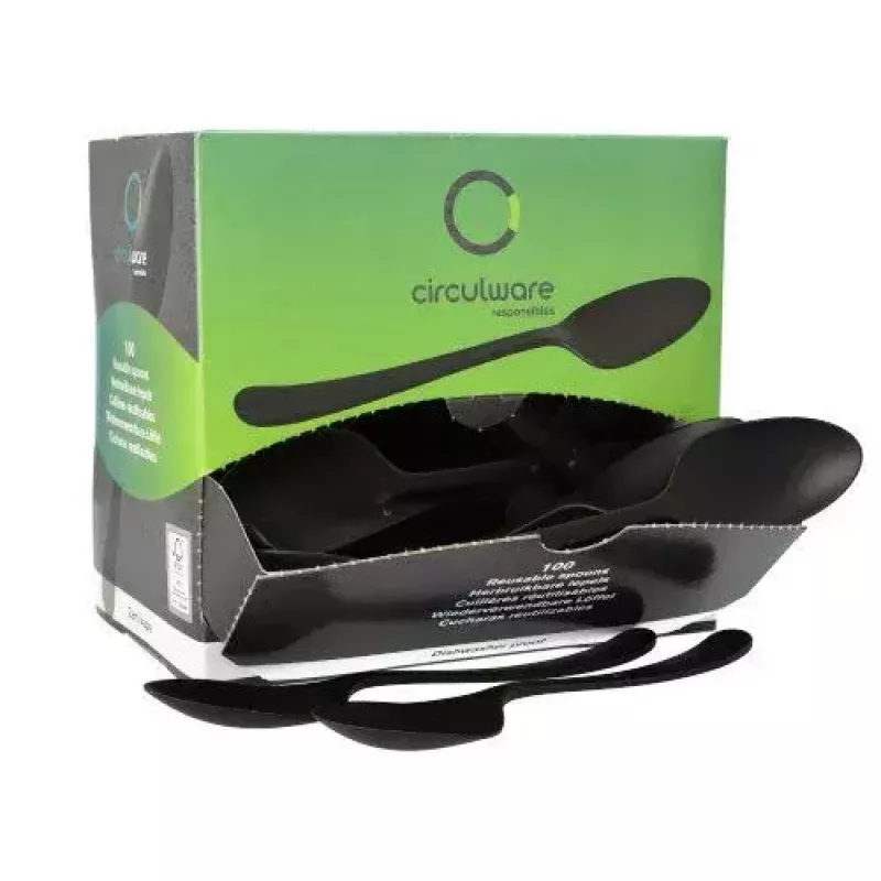 Papstar 96528 cucchiaio riutilizzabile, in plastica, 100 pz.