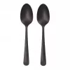 Cucchiaio monouso per zuppa Papstar 96528 polipropilene nero 190 mm 100 pz.