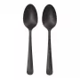 Cucchiaio monouso per zuppa Papstar 96528 polipropilene nero 190 mm 100 pz.