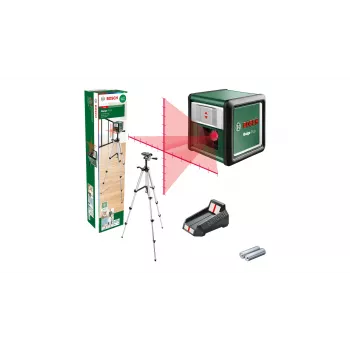 Bosch Quigo Plus Uni 0603663602 – laser a linee incrociate compatto con treppiede