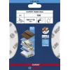 Foglio abrasivo Bosch W480, grana fine P320, 115×140 mm, 2 pz.