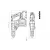 Punta per trapano a percussione Metabo KH 18 LTX BL 28 Q 1000 RPM SDS Plus