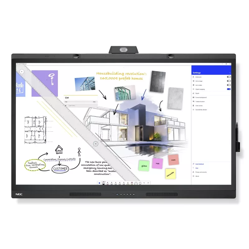 NEC WD551 lavagna interattiva 139,7 cm (55