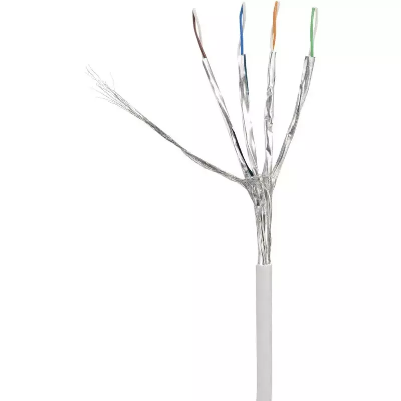 Cavo di rete Renkforce RF-4149858 0,25 m Cat6a S/FTP grigio