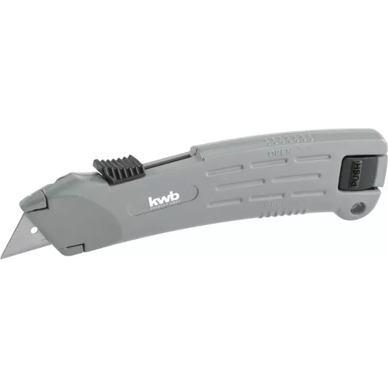 KWB 015210 Profi taglierino di sicurezza con lama trapezoidale, 173 mm