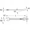 Chiave combinata KS Tools 517.0610, 10 mm, cromo-vanadio, lunghezza 140 mm