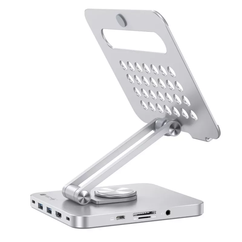 Techly hub USB-C 8 in 1 docking station supporto per tablet