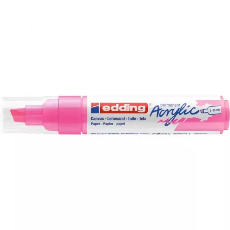Pennarello Edding 5000 punta a scalpello rosa 1 pz.