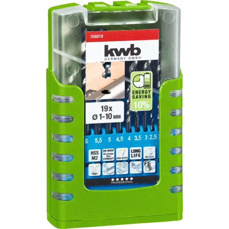 Set di punte KWB 258819 19 pz. senso orario