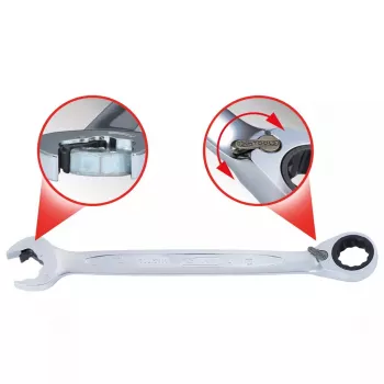 Chiave combinata KS Tools 503.5913 13 mm acciaio cromo-vanadio 15° angolata