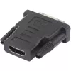 Renkforce 1404076 adattatore HDMI-DVI, HDMI femmina a DVI-D maschio 24+1 pin, nero