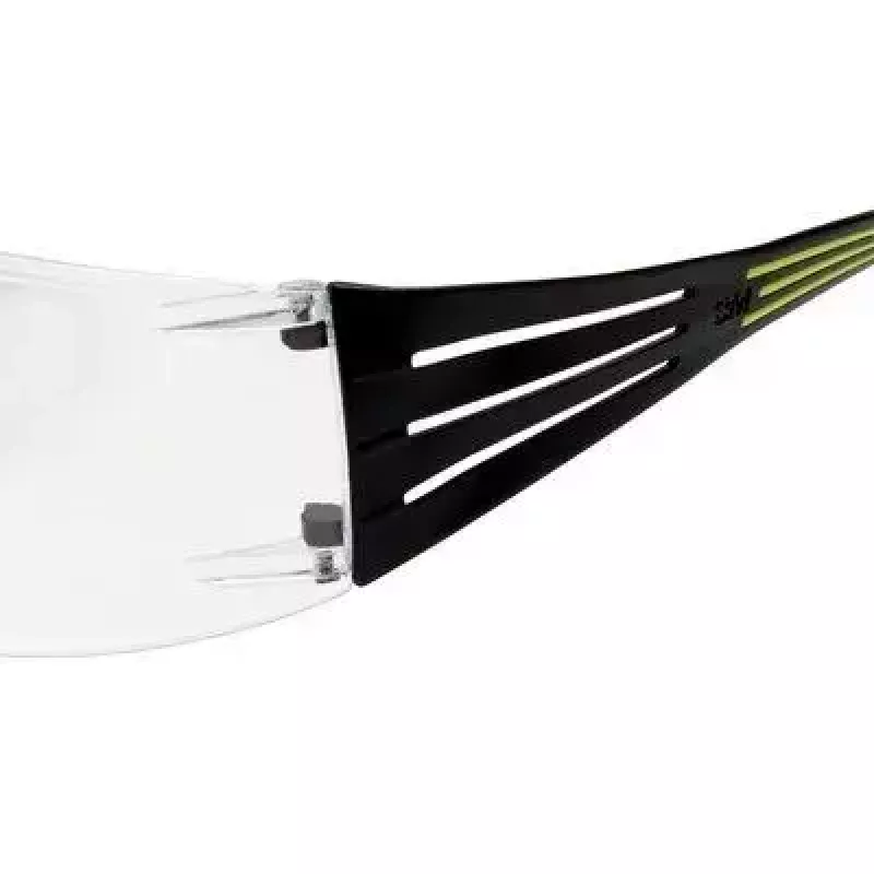 Occhiali di sicurezza 3M SF4000CC1 — occhiali protettivi in plastica, lente trasparente, nero/verde