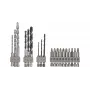 Set di punte Bosch 2609256989, 19 pezzi — per calcestruzzo, metallo, legno, finitura acciaio inox