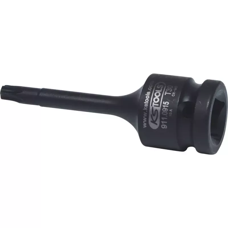 Bussola a inserto per bit a impulso KS Tools 1/2 inch TX, lunga, T40 (911.0916)
