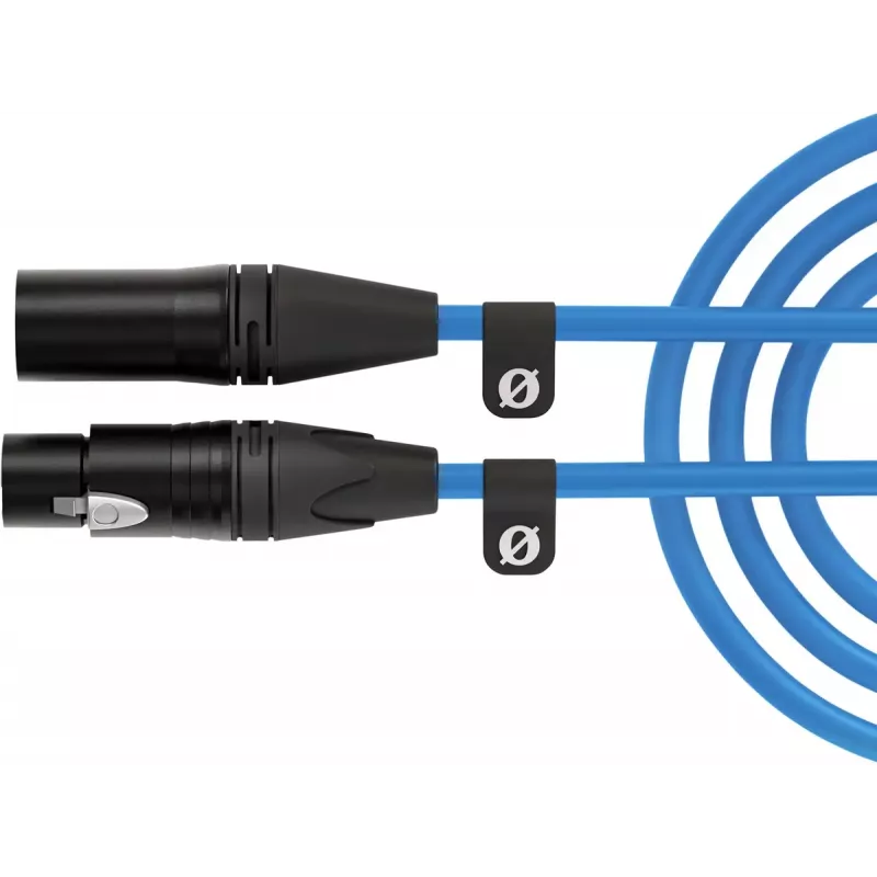 Cavo XLR Rode XLR3M-B 3 m — cavo microfono maschio su femmina, blu