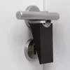 Fermo porta Blomus WEDO nero gomma acciaio inox