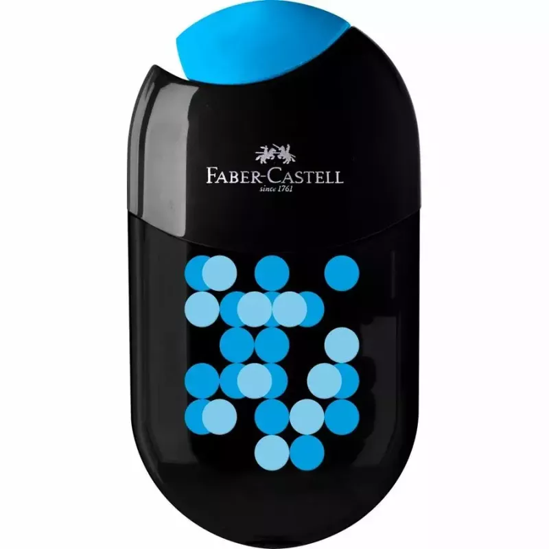 Faber-Castell 183535 Two Tone Temperamatite doppio con contenitore, display da 18