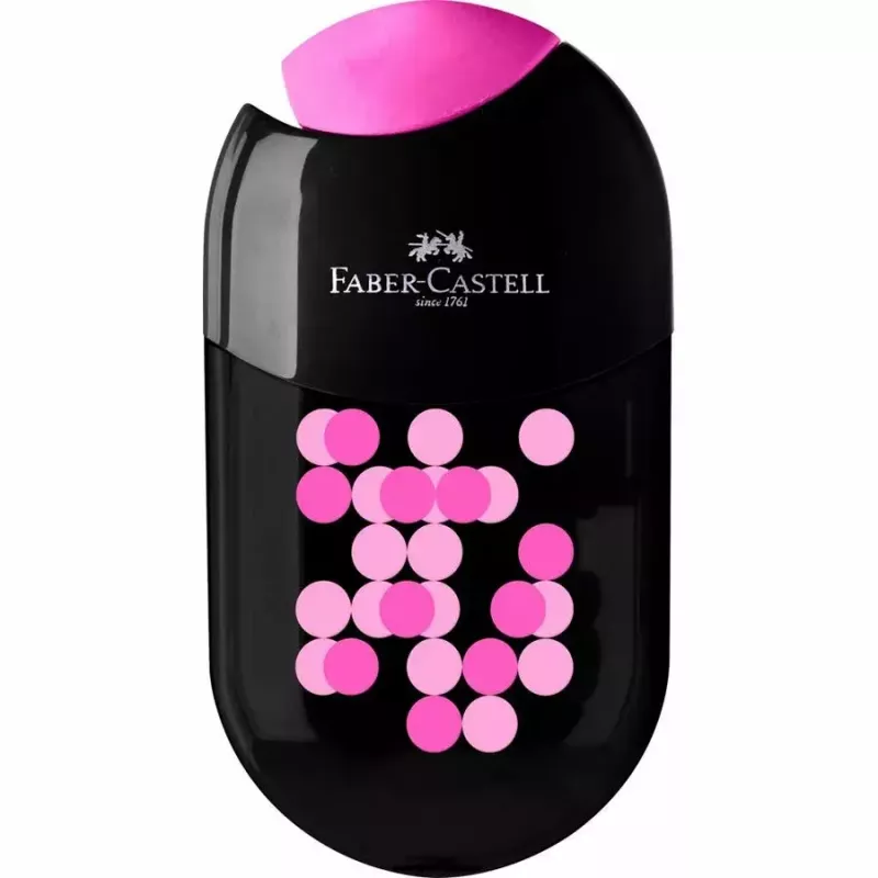 Faber-Castell 183535 Two Tone Temperamatite doppio con contenitore, display da 18