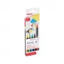 Pennarello Edding 4-1200-5-3 aqua nero verde chiaro rosso giallo punta bullet