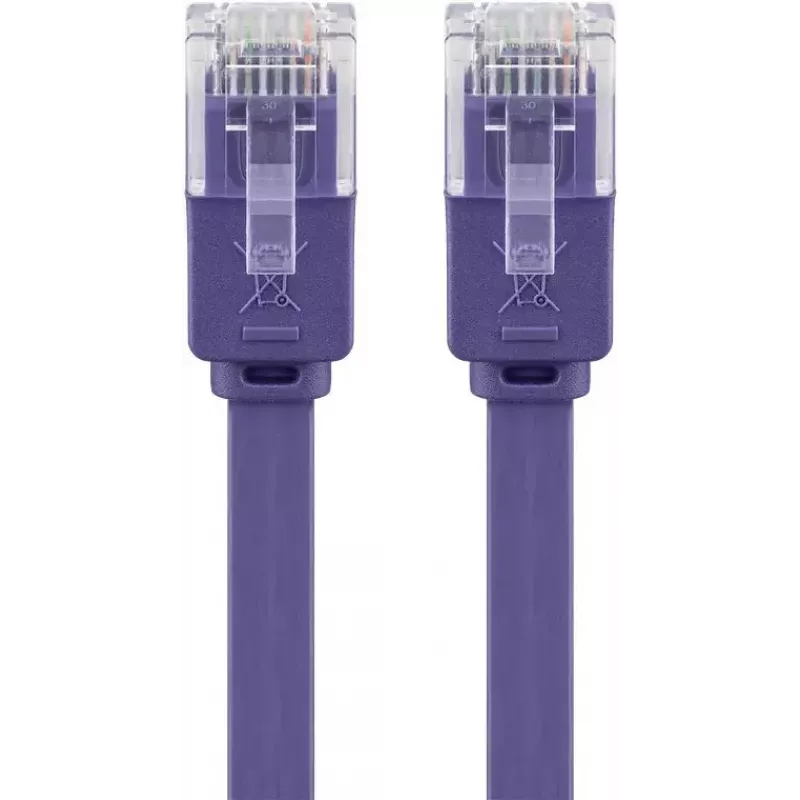 Cavo patch piatto Goobay CAT 6 2 m U/UTP viola
