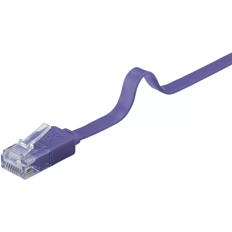 Cavo patch piatto Goobay CAT 6 2 m U/UTP viola
