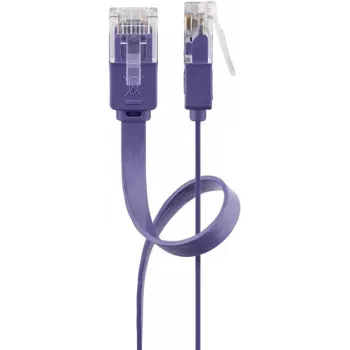 Cavo patch piatto Goobay CAT 6 2 m U/UTP viola