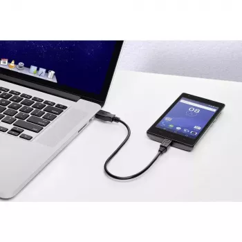 Cavo USB Renkforce RF-4463076 0,3 m USB-A a Micro-USB-B nero