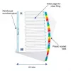 ELBA schedario Mylar, A-Z, 26 parti, A4, 210 x 297 mm, linguette colorate (596581-20)