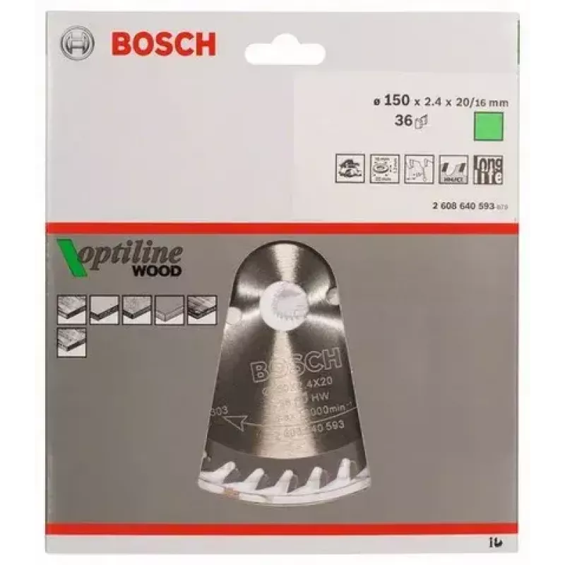 Lama per sega circolare Bosch 2 608 640 593 15 cm legno