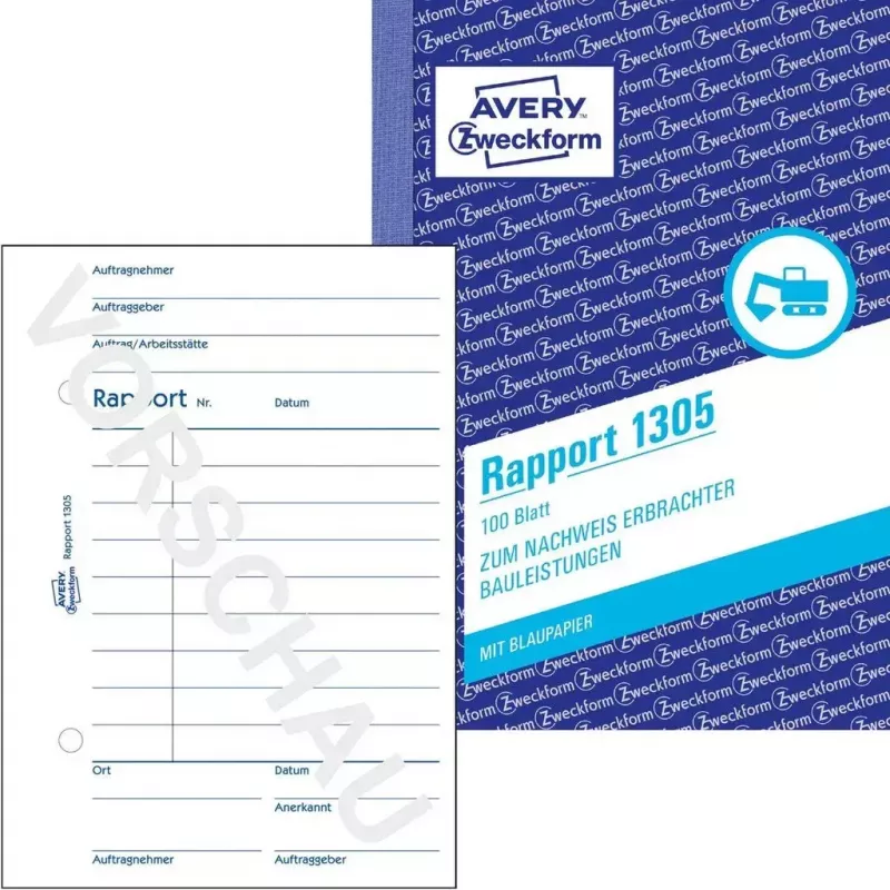 Modulo/libro contabile A6 Avery 1305